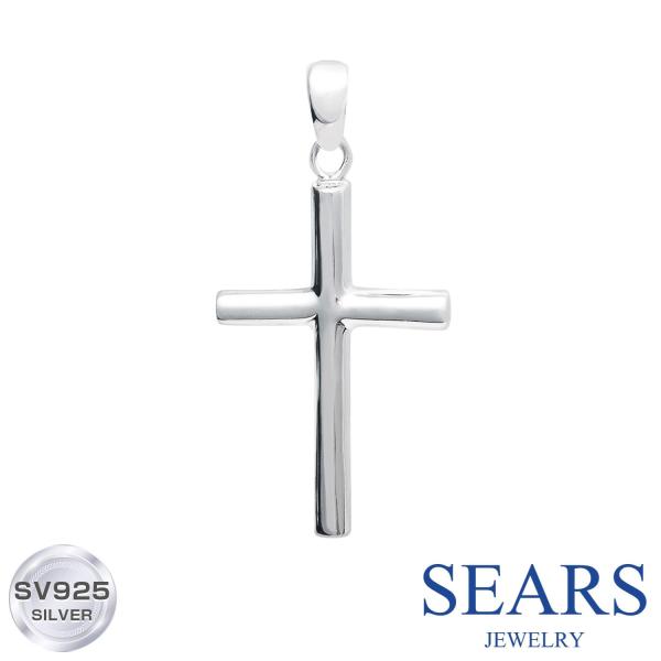 ペンダントトップ シルバー925 メンズ クロス アクセサリー トップのみ 誕生日 プレゼント シア...