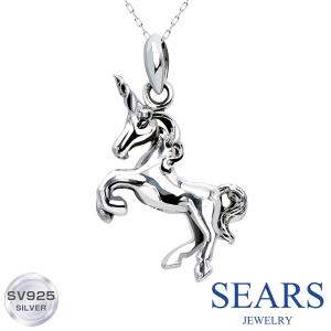 ペンダントトップ サージカルステンレス たてがみが優雅なウマモチーフ
