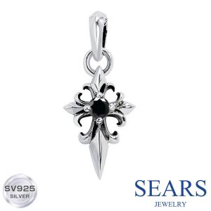 シルバーペンダント メンズ クロス クロスボール リバーシブル