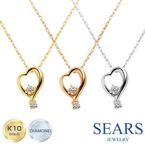 4℃（ヨンドシー） ネックレス K10 ピンクゴールド ダイヤモンド