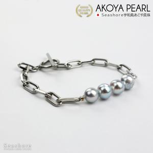 新品　シーショアSeashore 宇和島　あこや真珠　パールブレスレット　未使用 楽天市場】【楽天スーパーSALE14%OFF】 あこや真珠 バチカン