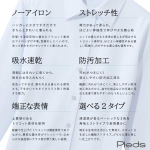 スーパーノーアイロンブラウス 長袖 無地 レデ...の詳細画像3