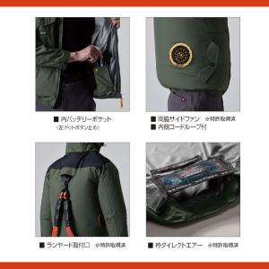 バートル 空調作業服 AIRCRAFT 長袖 ...の詳細画像4
