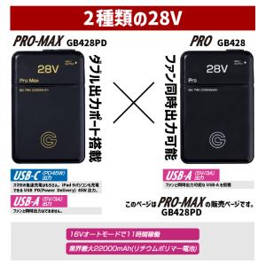 空調作業服 最大28V バッテリーセット 大容...の詳細画像4