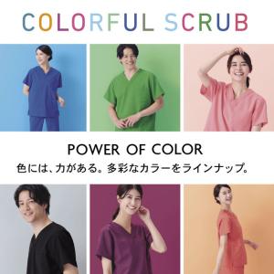 スクラブ 医療 おしゃれ 人気 カゼン コード...の詳細画像3