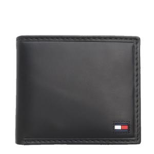 トミーヒルフィガー 財布 二つ折り TOMMY HILFIGER WALLET メンズ 小銭付き 折り財布 31TL25X014 BLACK ブラック プレゼント ギフト 送料無料｜season