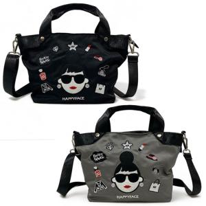 ハッピーフェイス レディエマ お財布ショルダーバッグ 三層身 長財布