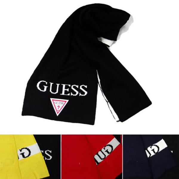 並行輸入品 GUESS ゲス マフラー メンズ レディース ロゴ　刺繍 ワッペン 秋冬 ストール シ...