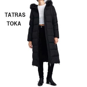 タトラス ダウン トカ レディース ロングコート TATRAS TOKA DOWN COAT フード付き ダウンコート ブランド LTAT23A4953 BLACK ブラック 黒｜season