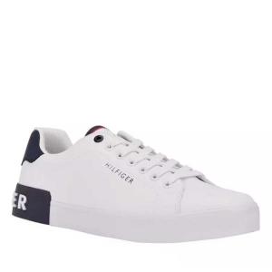 トミーヒルフィガー メンズ スニーカー TOMMY HILFIGER TM RACKLIN SNEAKER スケートボード ロゴ オールシーズン RACKLIN WHITE 140 ホワイト｜season