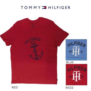 トミー Tシャツ メンズ トミーヒルフィガー TOMMY HILFIGER プリントティシャツ　半袖 Vネック USサイズ 118213 118309 送料無料