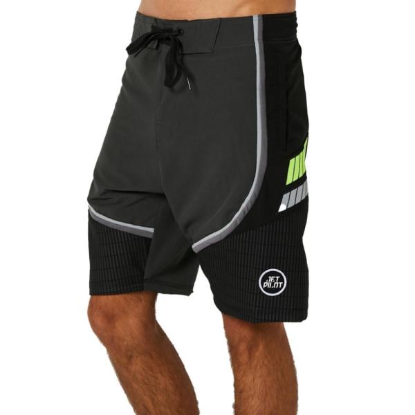 JETPILOT ジェットパイロット フルプロ 3.0 ボードショーツ チャコール/イエロー 30イ...