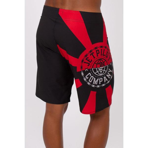 JETPILOT ジェットパイロット ハードコア ボードショーツ ブラック×レッド 28インチ　マリ...