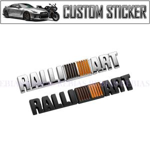 RALLIART エンブレム ステッカーラリーアート カスタム パーツ 三菱 MITSUBISHI カー用品 ラリーカー