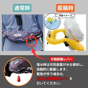 ライフジャケット 桜マーク 高浮力 腰巻 救命...の詳細画像4
