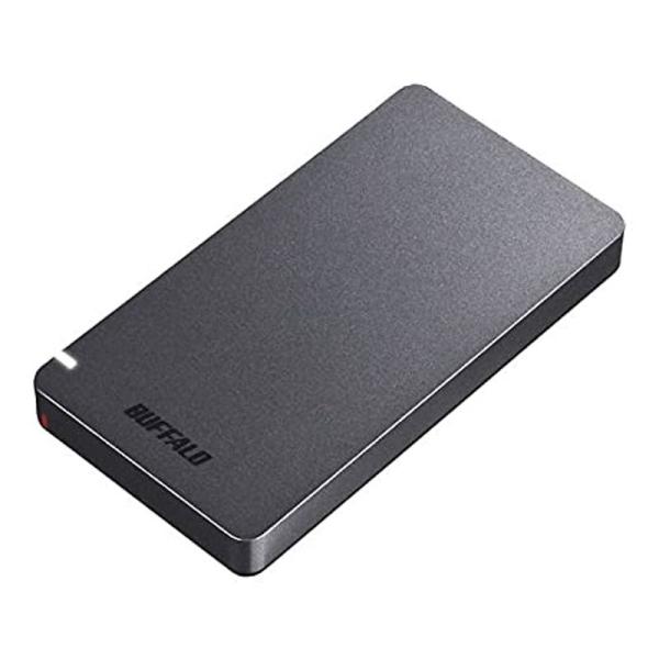 バッファロー SSD-PGM480U3-B USB3.2(Gen2) ポータブルSSD 480GB ...