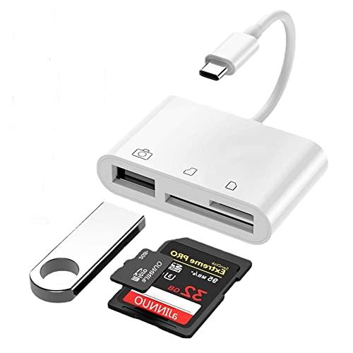 SDメモリー カードリーダー USB C 3in1 マルチカードリーダー SD/TF読取Type-c...
