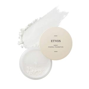 ETVOS ナイトミネラルファンデーション 5g 化粧下地 フェイスパウダー 兼用 ツヤ肌 皮脂吸収...