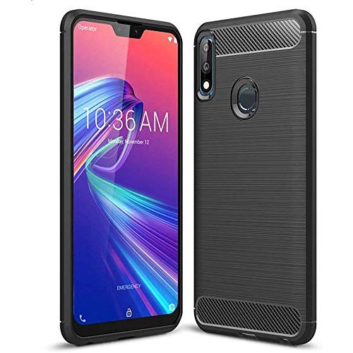 NUPO ASUS ZenFone Max Pro (M2) ZB631KL ケース 炭素繊維カバー...