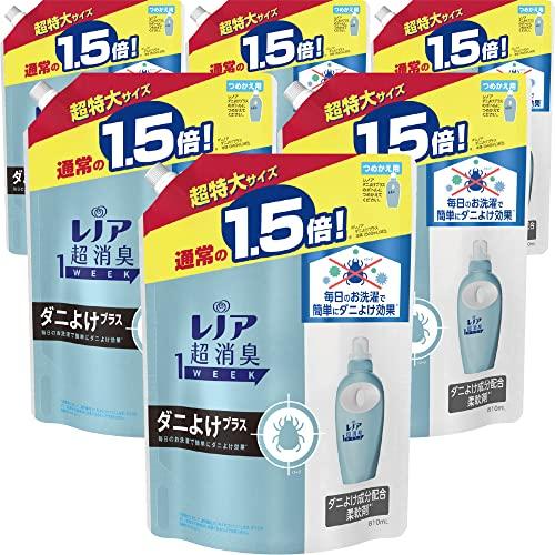 [ケース販売] [大容量] レノア 超消臭1WEEK 柔軟剤 ダニよけプラス 詰め替え 810mL×...