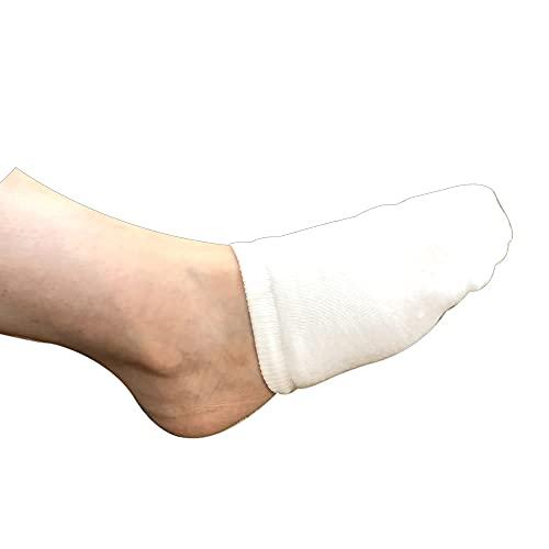 ギプスの足用めちゃのび半分靴下 白（2枚）つま先用 半分サイズ