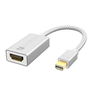 iVANKY Mini DisplayPort to HDMI 変換アダプター 【20cm/シルバー】Thunderbolt 2 to HDMI ミニディスプレイポート サンダーボルト, Macbook Air/Pr｜sebas-store