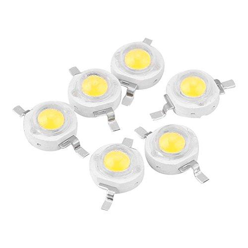 100個入り LEDビーズ ランプ LEDチップ 1W LED電球 丸型 投光照明ランプ DIY 高...