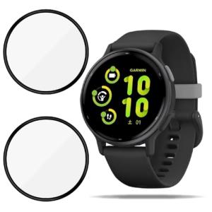 Garmin Vivoactive 5 ガラスフィルム 【2枚セット 】日本旭硝子素材製 Garmin Vivoactive 5 保護フィルム ガラスフィルム 2枚 強化ガラス 液晶 保護｜セバスストア