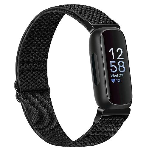 [TumpCez] ストレッチナイロンスマートウォッチベルトFitbit Inspire 3/Fit...