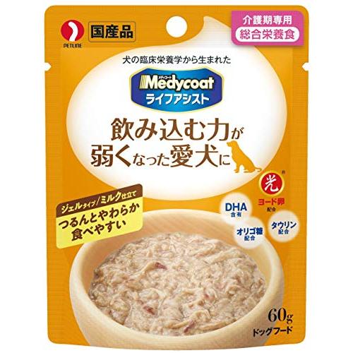 メディコート ライフアシスト ジェルタイプ ミルク仕立て【介護食/総合栄養食/国産】 60g×6個 ...