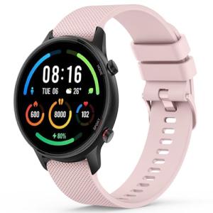 [Vanjua] 22mm バンド for Xiaomi Mi Watch S1 Active/Mi Watch S1 / S1 Pro/Color Sport/Color 2 / Xiaomi Mi Watch, 柔らかい シリコーン製ベルト｜sebas-store