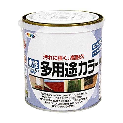 アサヒペン 塗料 ペンキ 水性多用途カラー 0.7L ツヤ消し白 水性 多用途 艶消し 1回塗り 高...