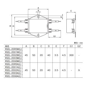 RSEL-2003W TDKラムダ ノイズフィ...の詳細画像4