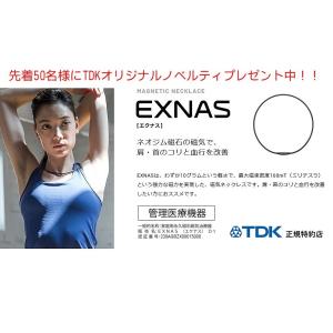TDK EXNAS エクナス 磁気ネックレス ブラック 軽量 日本製 D1A-42BLK D1A-50BLK テレワーク疲れに 製品6ヶ月保証
