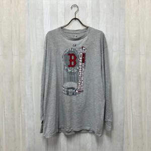 古着 送料無料 Tシャツ 長袖 NBA 長袖T　袖口リブ  ボストンレッドソックス 2013 ワール...