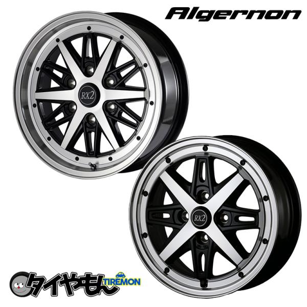 アルジェノン フェニーチェ rx2 12インチ 4H100 4J +43 2本セット ホイール ブラ...
