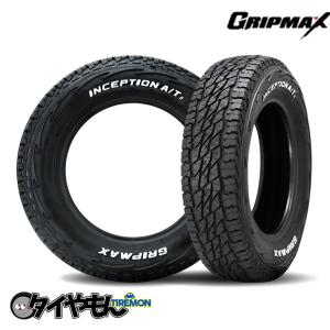 グリップマックス インセプション AT2 145/80R14 145R14 85/83C RWL レイズドホワイトレター 14インチ 2本セット  INCEPTION AtII GRIP MA｜second-divine