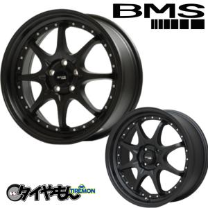 BMS M72-G2 17インチ 5H112 7.5J +43 1本 ホイール フラットブラック 