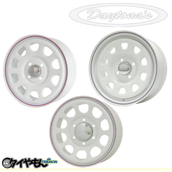 森田 デイトナ DAYTONA 12インチ 4H100 4J +42 4本セット ホイール ホワイト...
