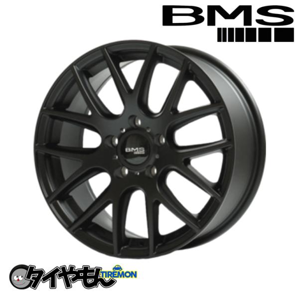 BMS M72-G2 17インチ 5H112 7.5J +43 1本 ホイール フラットブラック  ...