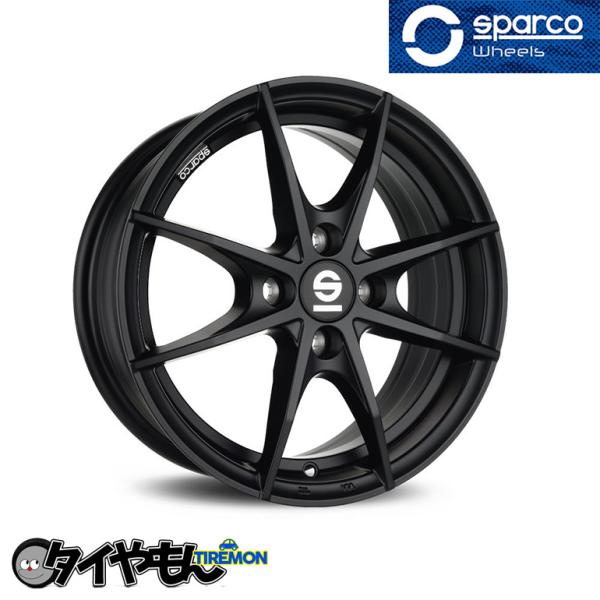 SPARCO TROFEO 15インチ 4H98 6J +35 1本 ホイール グロスブラック スパ...