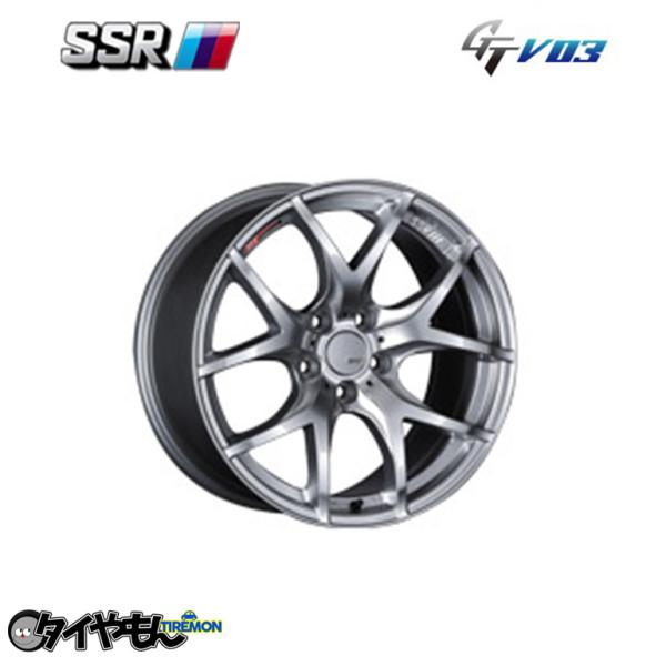 SSR GTV03 18インチ 5H100 8.5J +44 4本セット ホイール グラファイトガン...