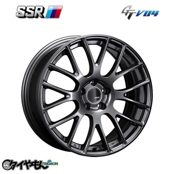 SSR GTV04 15インチ 4H100 5J +45 1本 ホイール メタリックグレー