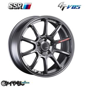 SSR GTV05 15インチ 4H100 5J +45 1本 ホイール ダークシルバー