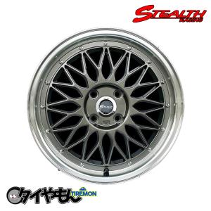 ステルスレーシング K36 16インチ 4H100 5.5J +43 4本セット BK/P