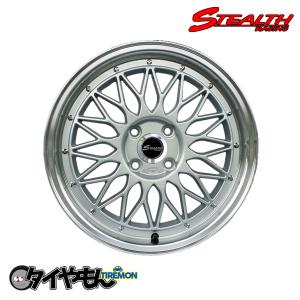ステルスレーシング K36 16インチ 4H100 5.5J +43 1本 BK/P アルミ