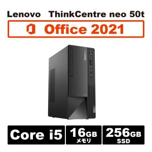 信頼のビジネスモデル Lenovo ThinkCentre neo 50t Gen4 Core i5-13400 MS office2021 16GB 256B SSD 新品 デスクトップ Windows 11｜セカンドモバイル Yahoo!店