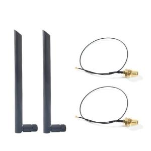 ワイヤレス アンテナ+ケーブルセット WiFi Antenna RP-SMA