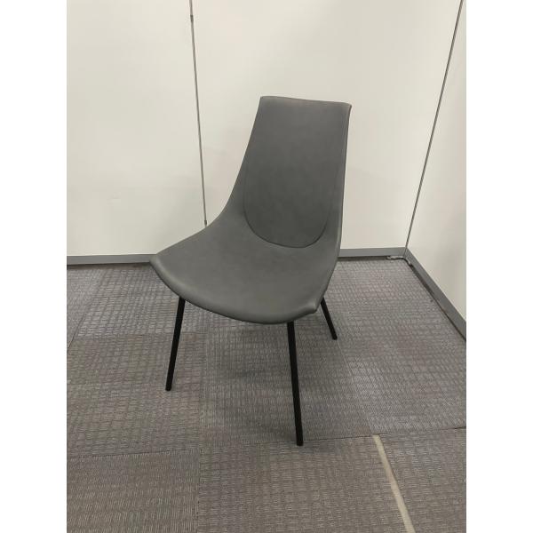 相合家具 EMA（エマ）グレー オフィスチェア ダイニングチェア 中古