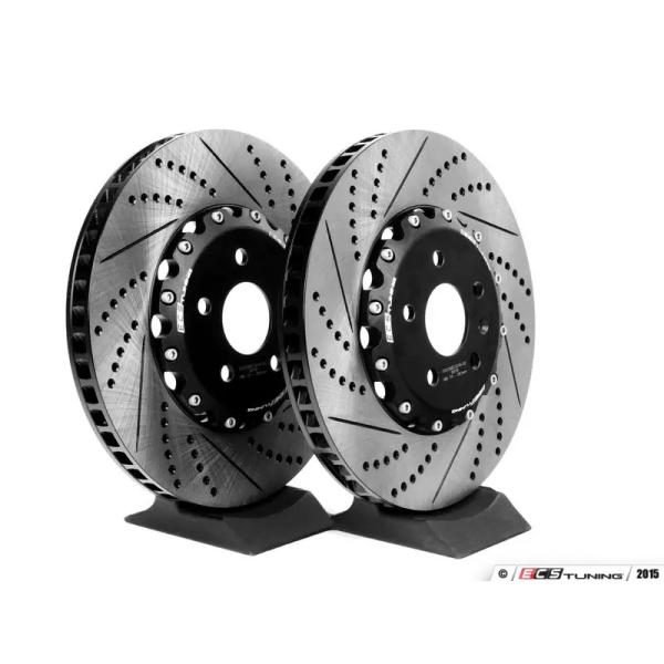 ECS フロント 2ピース ブレーキローター ドリルホール＆スリット入り ( 345 x 30 )